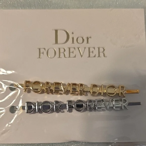 Dior | Accessories | Dior Gold And Silver Hair Clip Duo  display picture 1